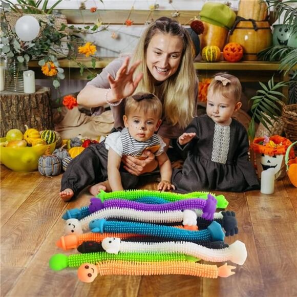 36 Pack Halloween Stretchy Strings Sensory Fidget Toys Pack,Autism Toys Great - Picture 4 of 6